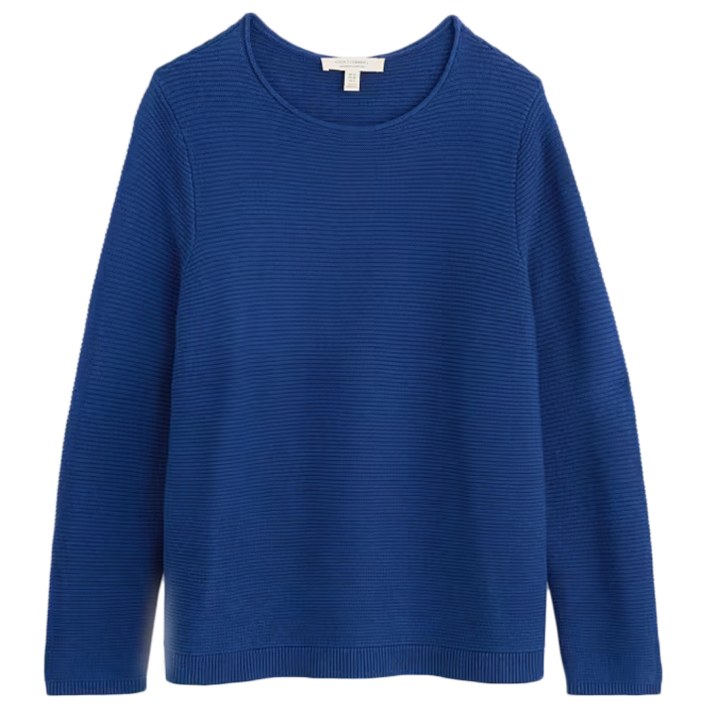 Seasalt Makers Cotton Jumper Washed Marine